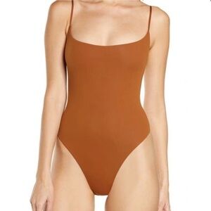 SKIMS | Fits Everybody Cami Thong Bodysuit Bronze NWT
